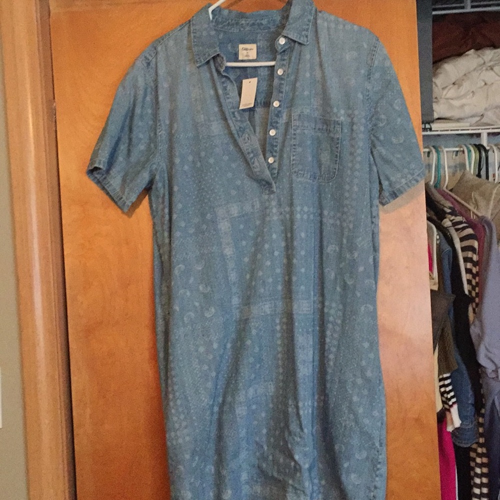 Gap Jean Dress with wash print